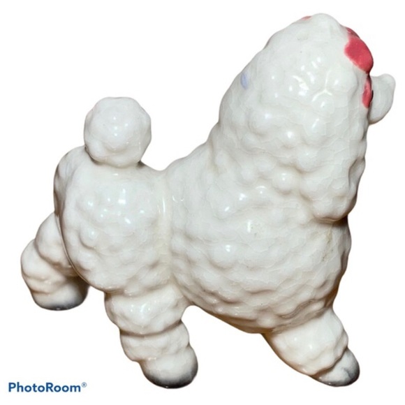 Vintage Ceramic Napco (?) Poodle Ornament - Picture 3 of 4